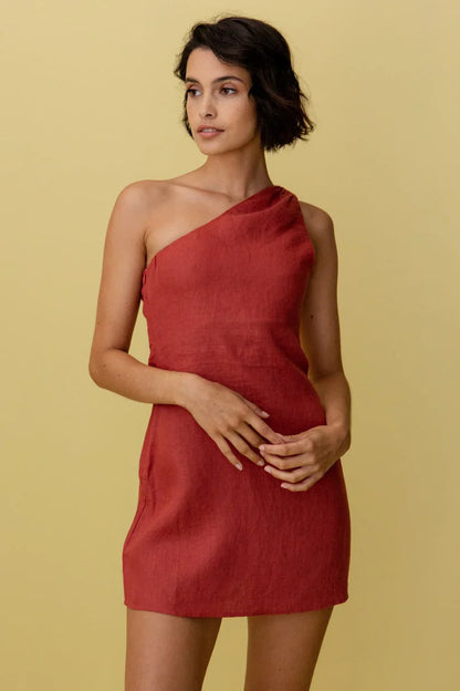 Lenore - Robe à une épaule élégante et stylée pour femmes