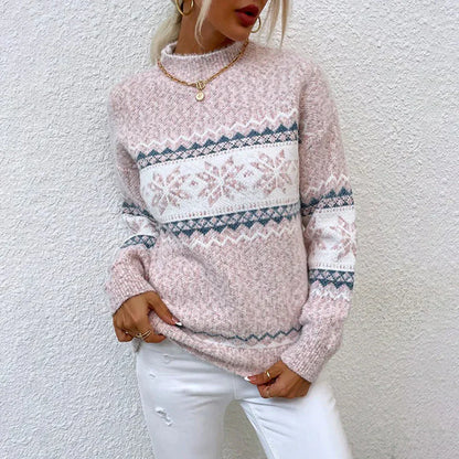 Pull tricoté à col roulé - Lalezka