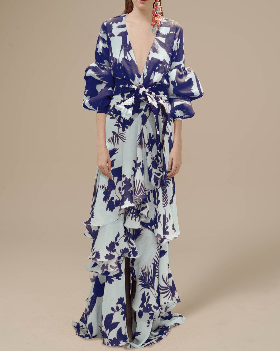 Nathalie | Robe de soirée en chiffon sophistiquée