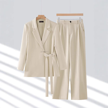 Adelie - Ensemble élégant avec blazer et pantalon large