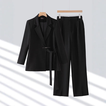 Adelie - Ensemble élégant avec blazer et pantalon large