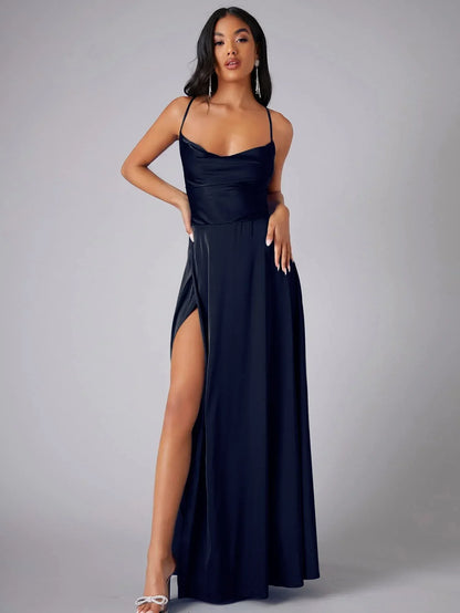 Alvaree – Robe longue élégante en satin