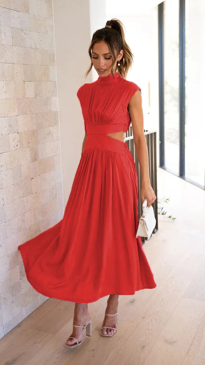 Catharina - Robe longue plissée pour femmes