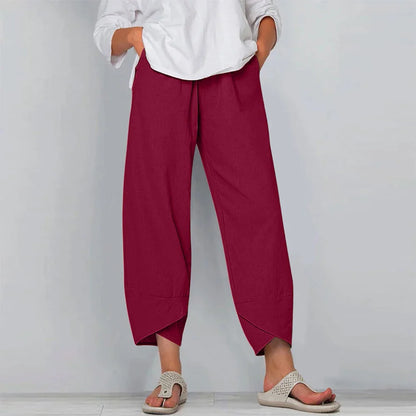 Sadie - Pantalon en lin et coton pour femme