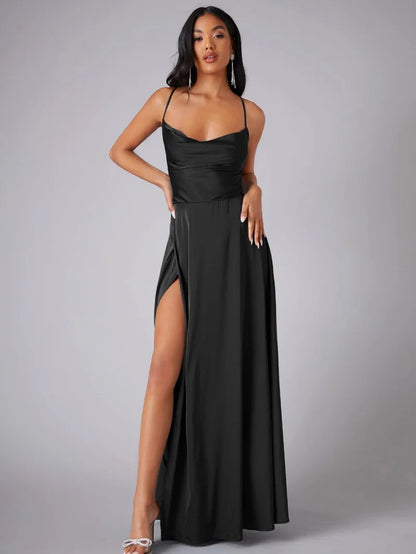 Alvaree – Robe longue élégante en satin