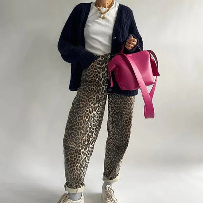 Wren - Jeans imprimés léopard pour femmes