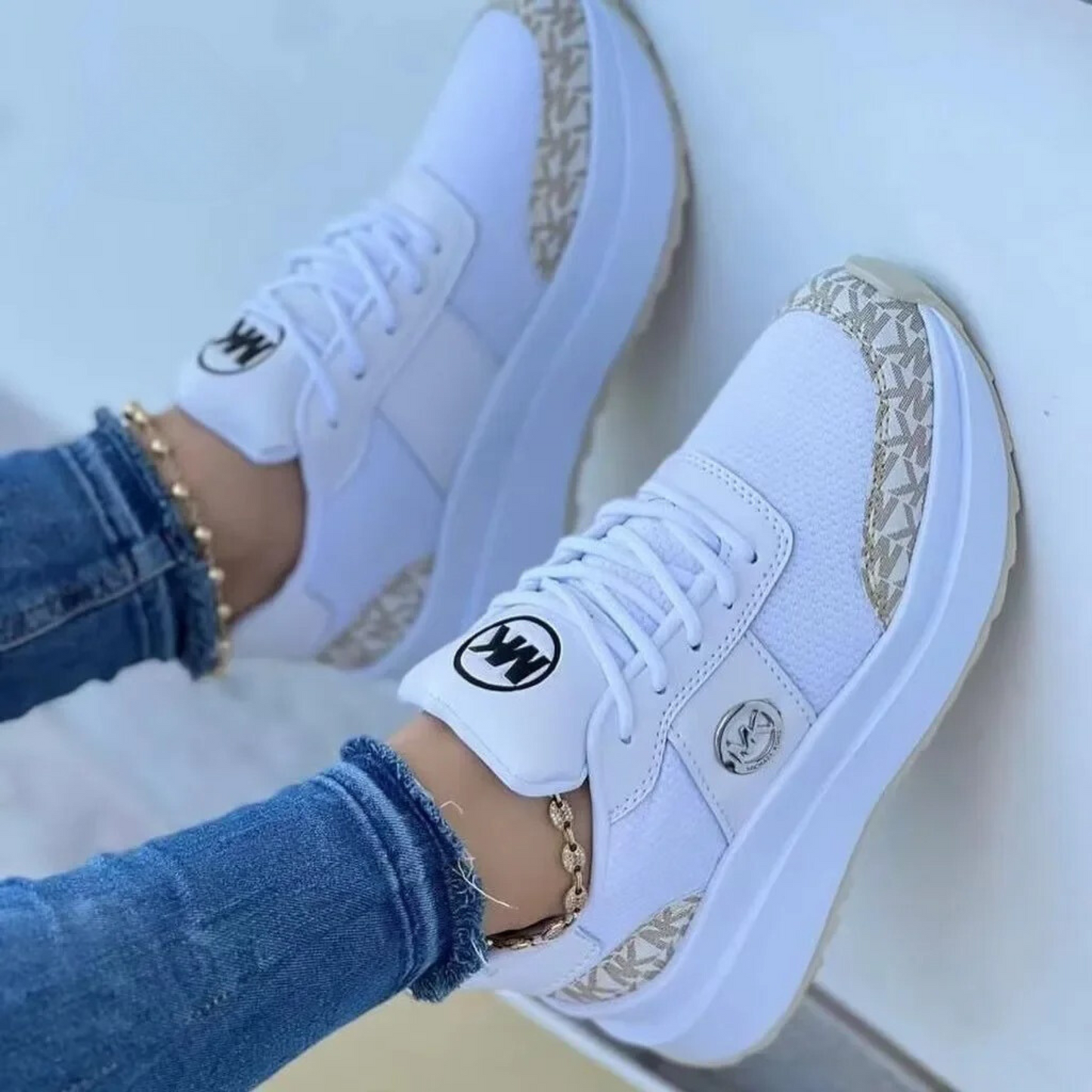 Lillian - Baskets compensées pour femmes
