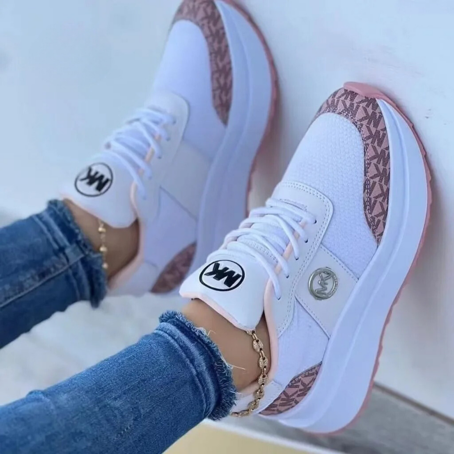 Lillian - Baskets compensées pour femmes