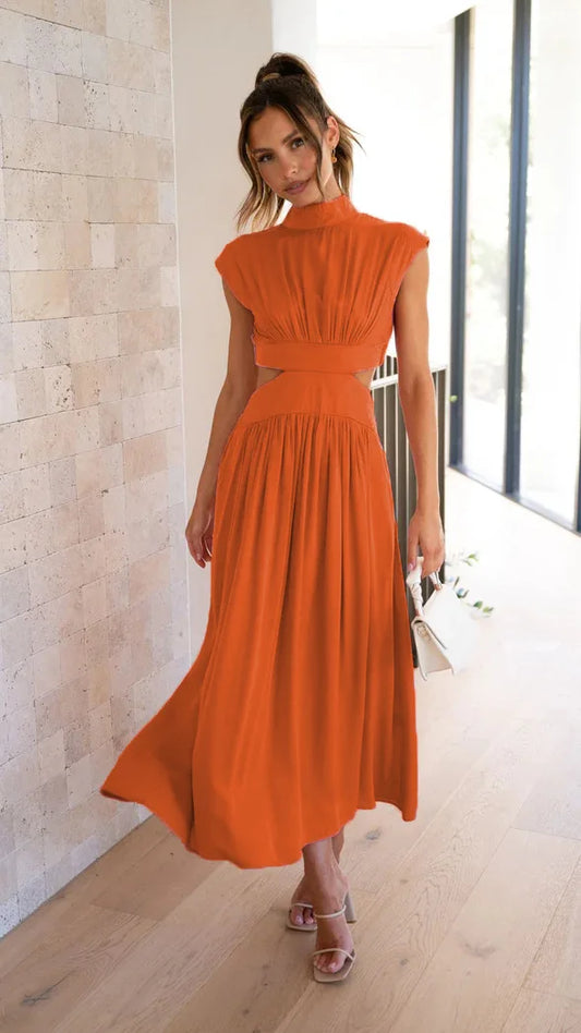 Catharina - Robe longue plissée pour femmes