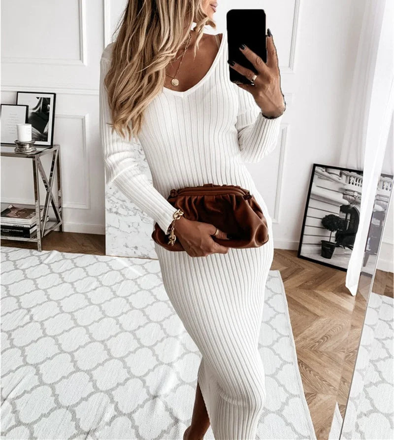 Stella - Robe longue près du corps