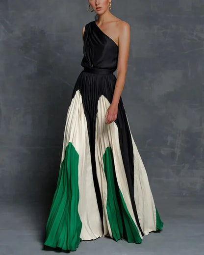 Clare - Robes maxi glamour à une épaule
