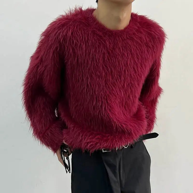 Frank - Pull de luxe à manches longues de couleur unie