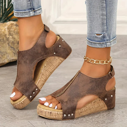 Albertina - Sandales compensées d'été pour femme