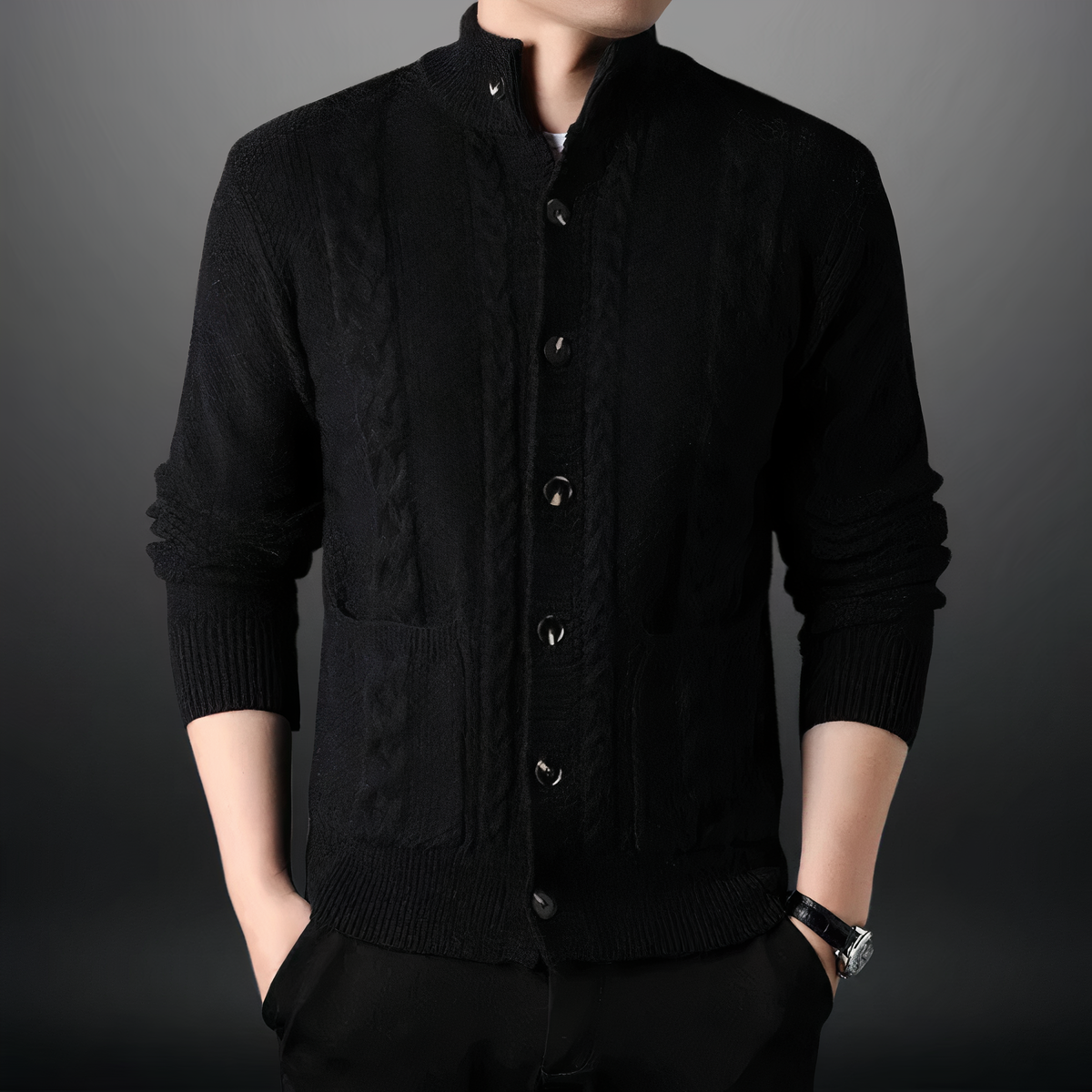 Cardigan tricoté à la mode pour hommes  - Toby