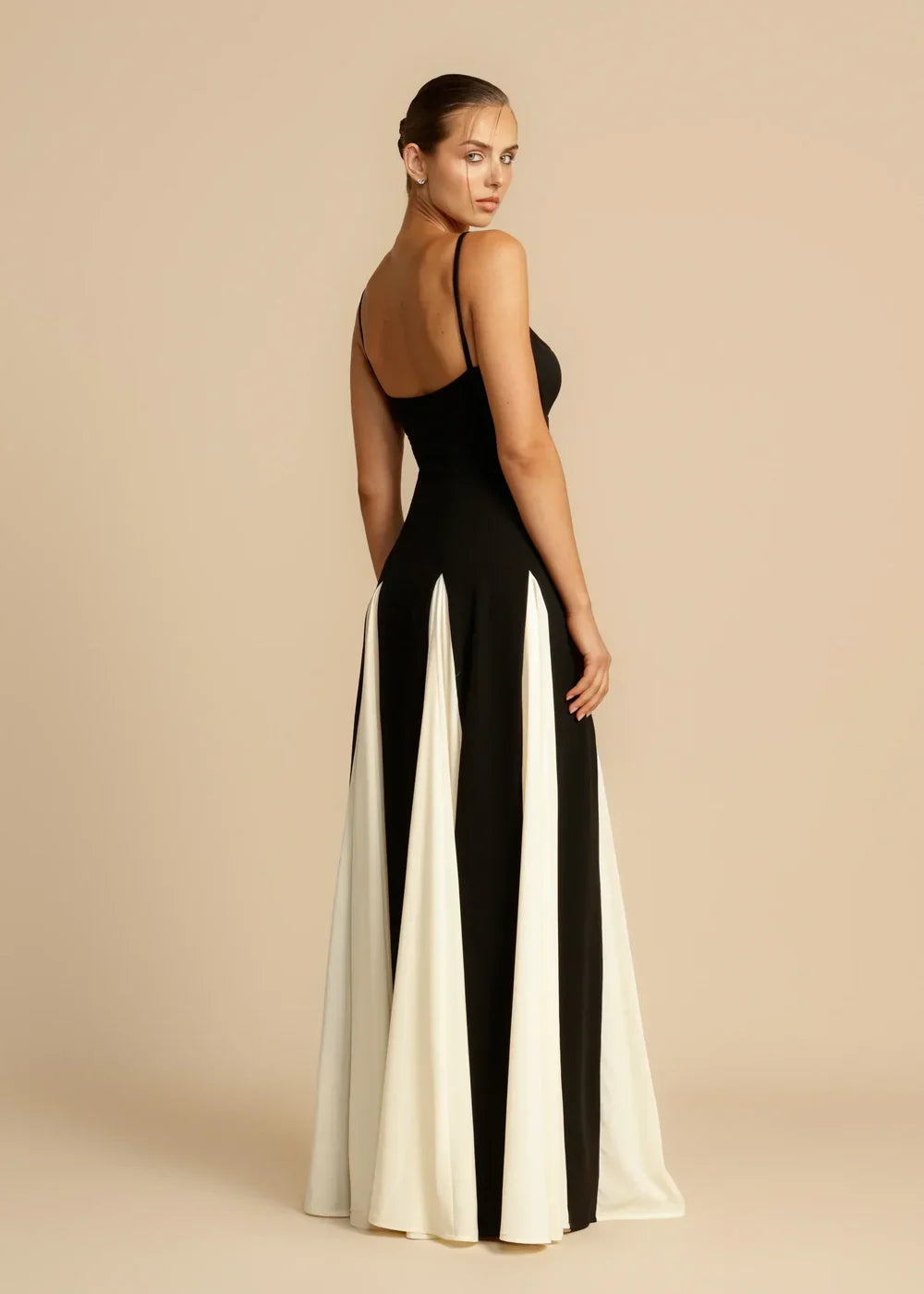 Marina - Robe Maxi Fit and Flare à bretelles pour femmes