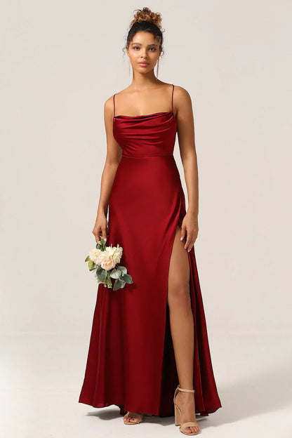 Alvaree – Robe longue élégante en satin