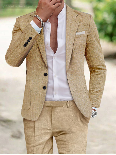 Costume élégant en lin pour homme - Carlo