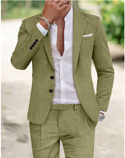 Costume élégant en lin pour homme - Carlo