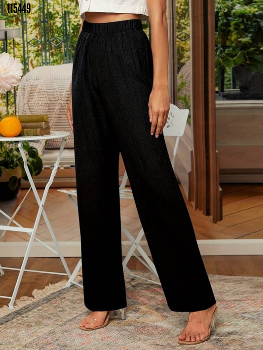 Catriona - Pantalon droit chic à taille élastique