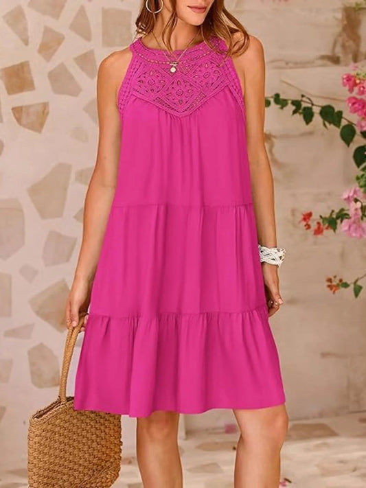 Jezebel - Robe mini en dentelle sans manches