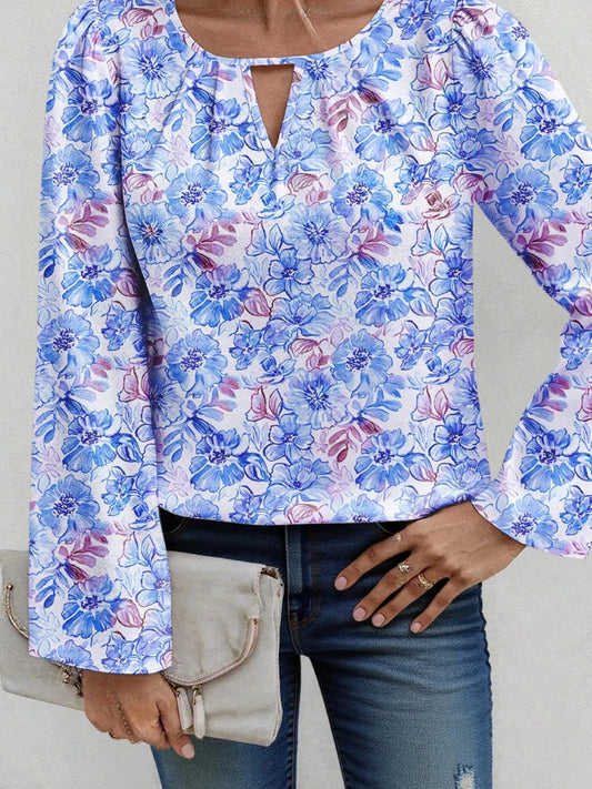 Soraya - Blouse chic à manches longues et imprimé floral