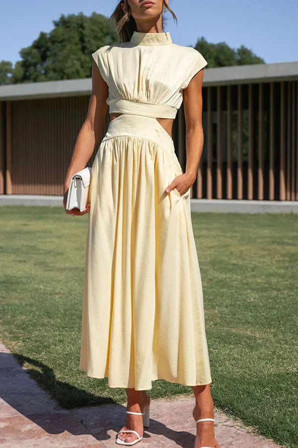 Catharina - Robe longue plissée pour femmes