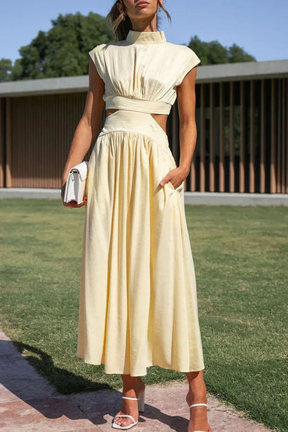 Catharina - Robe longue plissée pour femmes