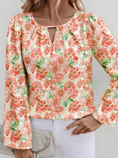 Soraya - Blouse chic à manches longues et imprimé floral