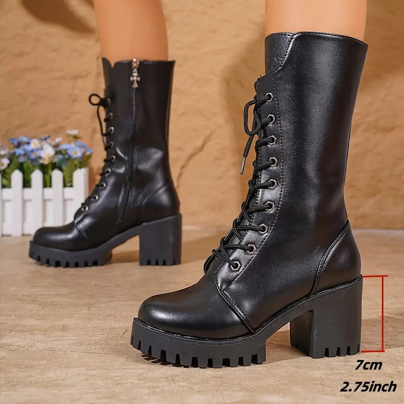 Dorothy - Bottes zippées en cuir vegan pour femmes