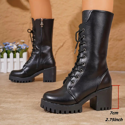Dorothy - Bottes zippées en cuir vegan pour femmes