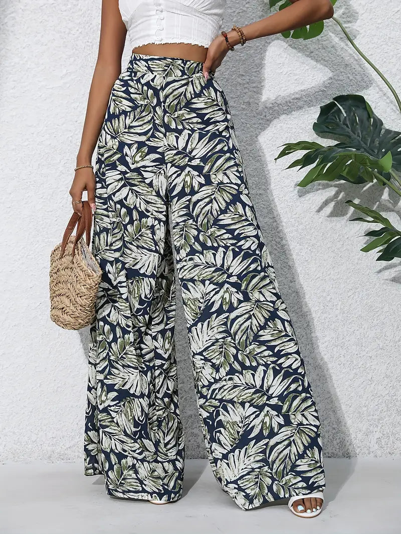 Elsie - Pantalon large imprimé pour femme