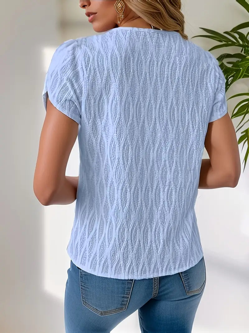 Jeanette - Chemise élégante à encolure asymétrique