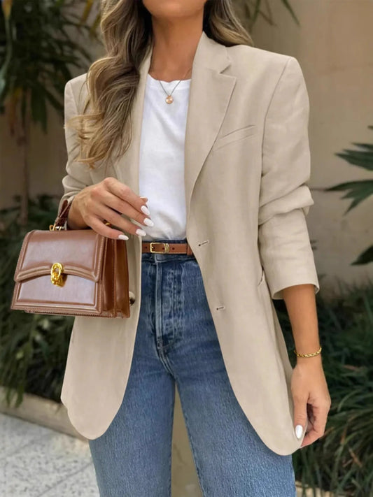 Faelina - Blazer élégant à manches longues avec poches