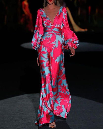 Ardella - Robe d'été pour femmes, élégante et confortable, avec col en V
