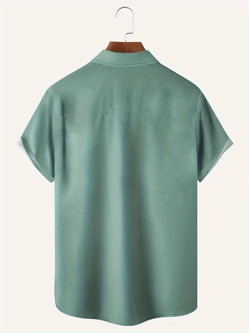 Thomas - Chemise rayée à manches courtes pour homme