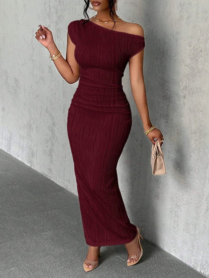 Elizabeth - Robe bodycon asymétrique à une épaule