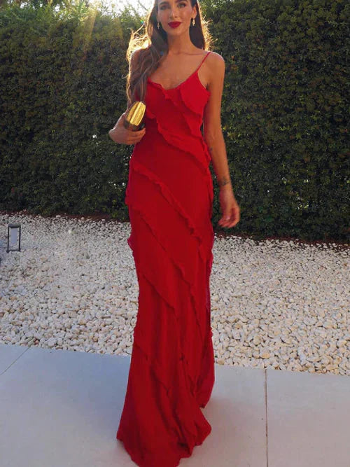 Sofía - Robe longue élégante à volants