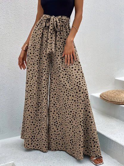 Ida - Wide-leg trousers with elastic waist