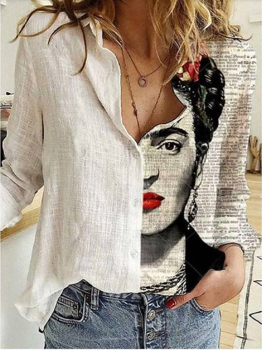 Fernanda - Chemise élégante à manches longues et volants