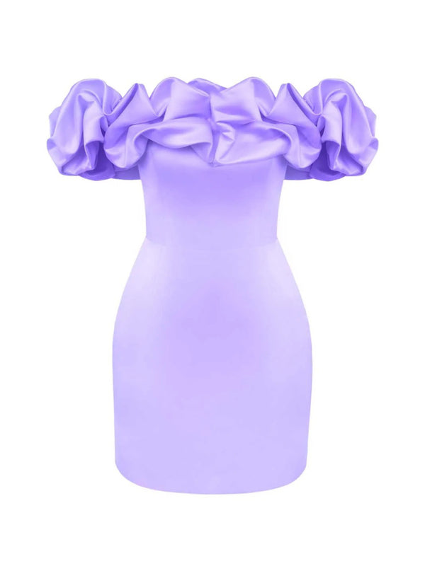 Madison | Robe satin volants