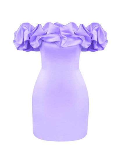 Madison | Robe satin volants