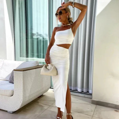 Laura - Robe longue moulante