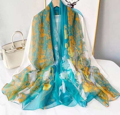 Katharine - Echarpe en mousseline de soie de luxe