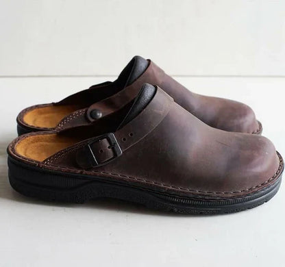 James - Pantoufles Orthopédiques en Cuir