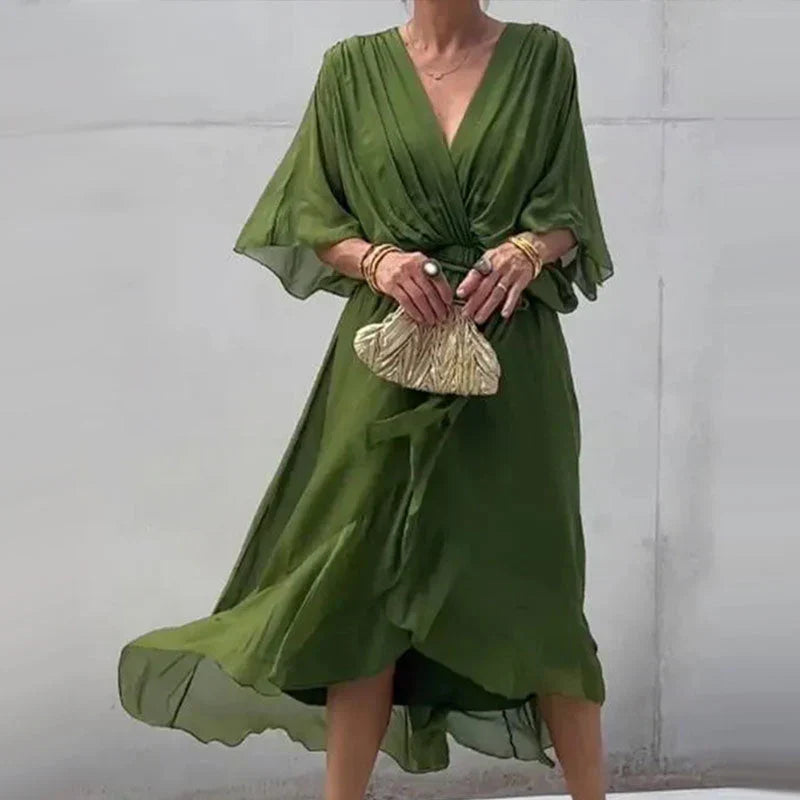 Amanda - Robe élégante à col en V