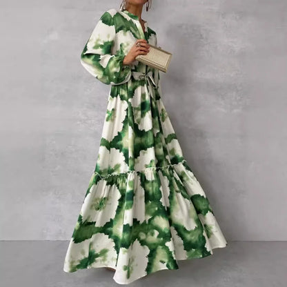Cerena – Robe longue élégante à manches longues