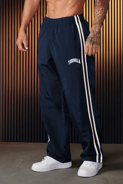 Bryan - Pantalon de sport pour hommes avec impression à double rayure