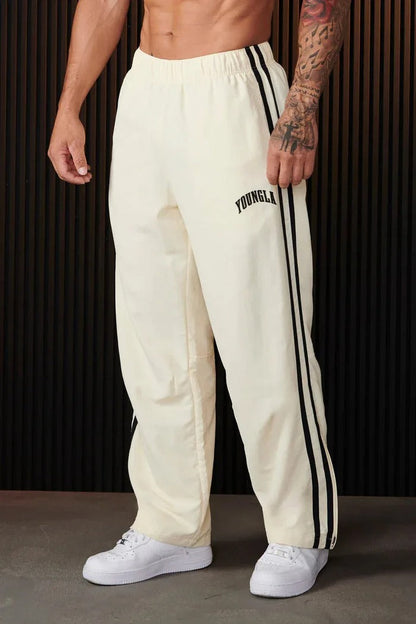 Bryan - Pantalon de sport pour hommes avec impression à double rayure