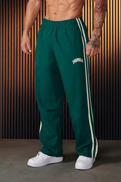 Bryan - Pantalon de sport pour hommes avec impression à double rayure