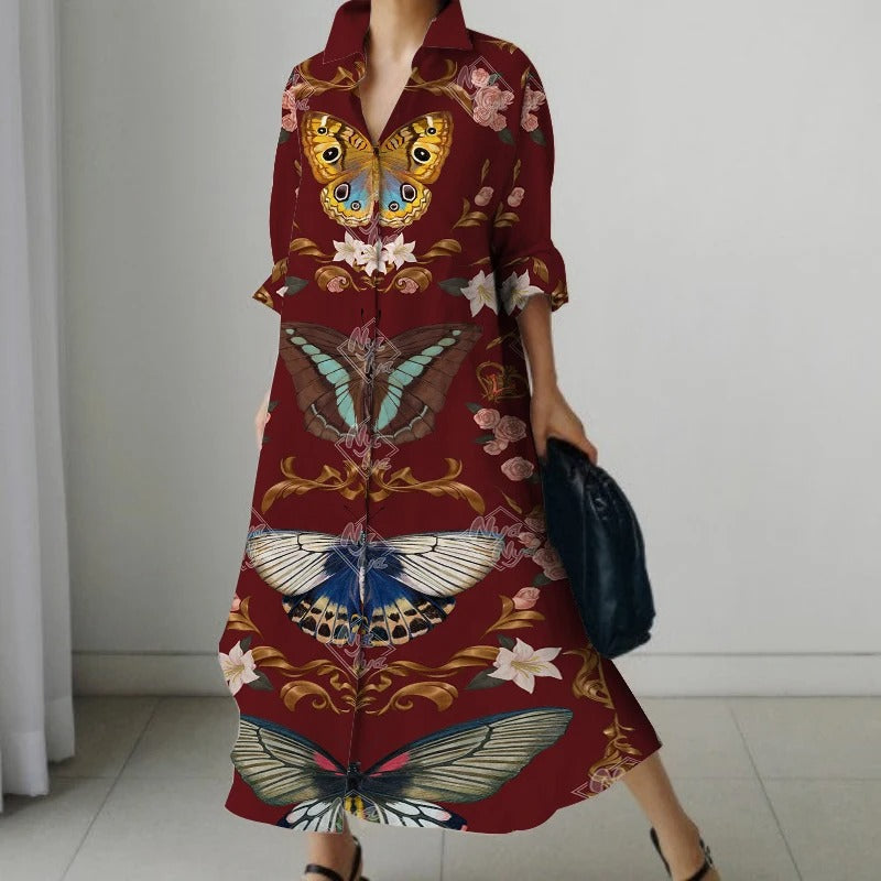 Eleanor - Robe rétro imprimée